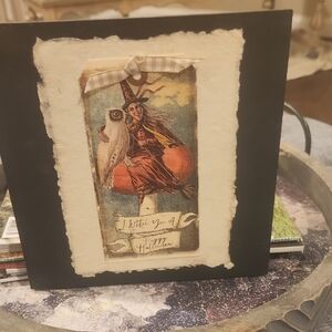 Vintage Halloween Witch Art Print